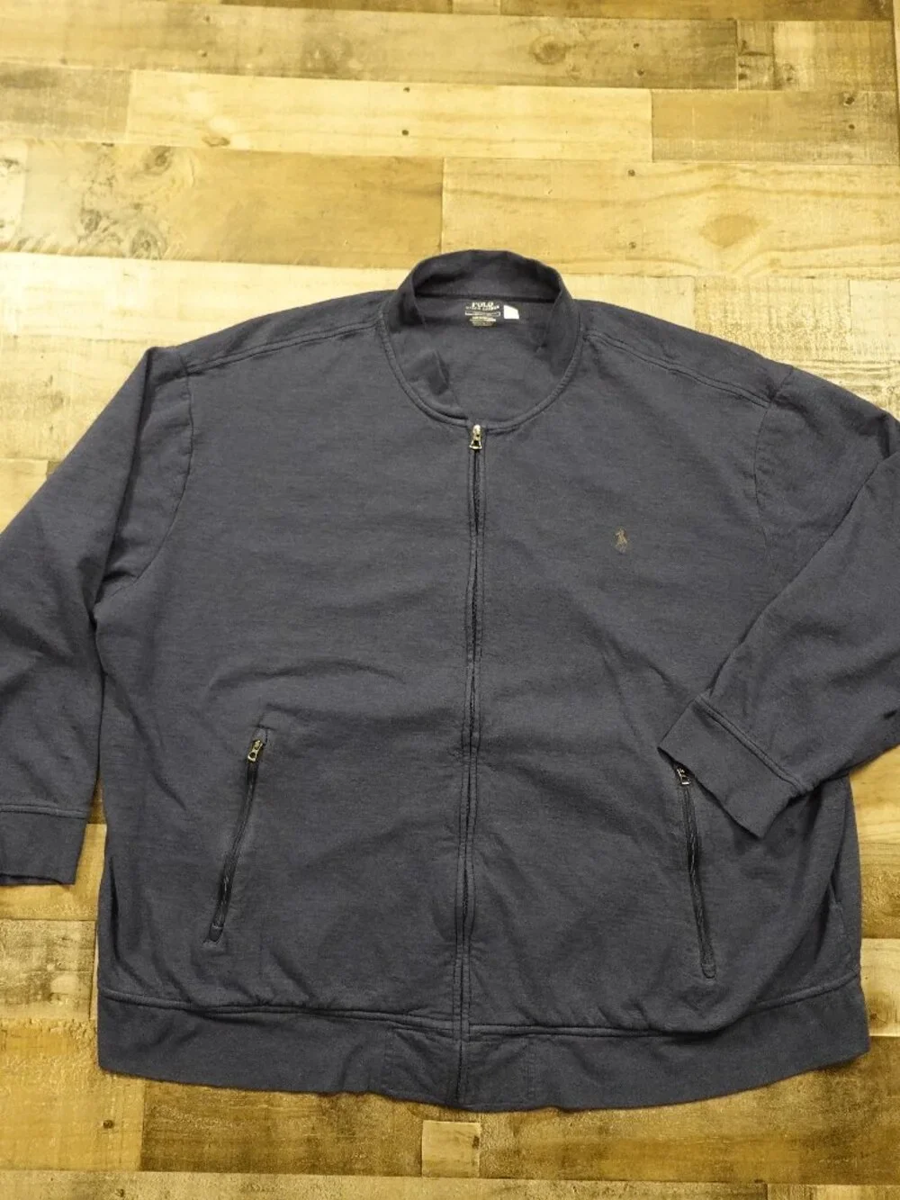 Polo Ralph Lauren Full Zip Jacket Men’s 5XB Big Blue Pony Logo Sweatshirt